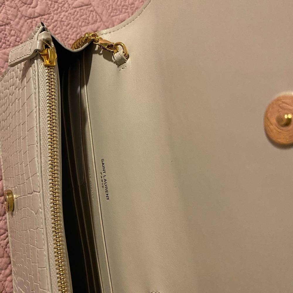 Off white Kate Yves Saint Laurent Wallet